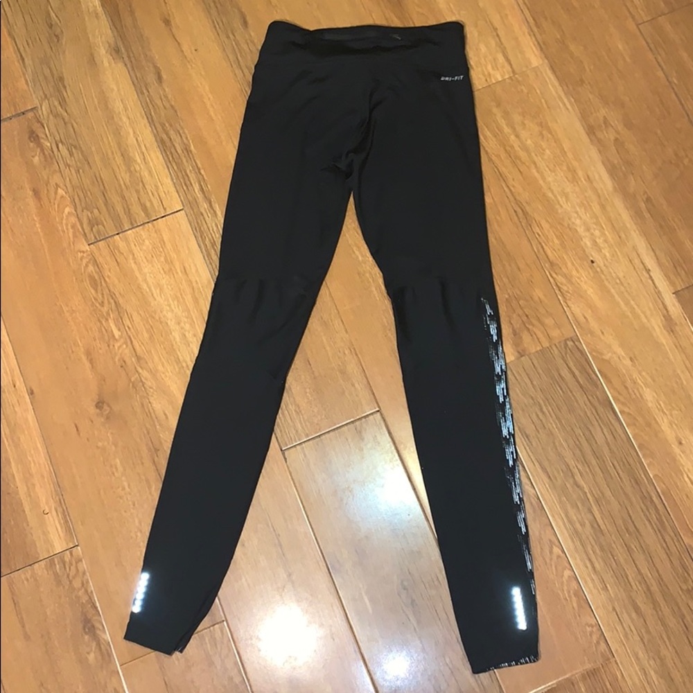 Nike Women Dri fit Black Workout Leggings Small - Picture 3 of 8